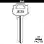 Serreta key group B FAC-7D model (box 50 units) JMA