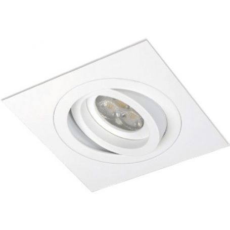 Recessed aluminum lined osc. 50mm square white ledinnova