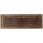 plastic grille with insect screen 9x26 cm brown kallstrong