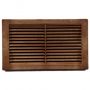 plastic grille with insect screen 14,5x24.5 cm brown kallstrong