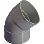 Pvc female-female elbow 45 ø32 tecnoagua