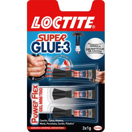 Super glue-3 power flex 3x1gr Trio mini gel (BLT) henkel