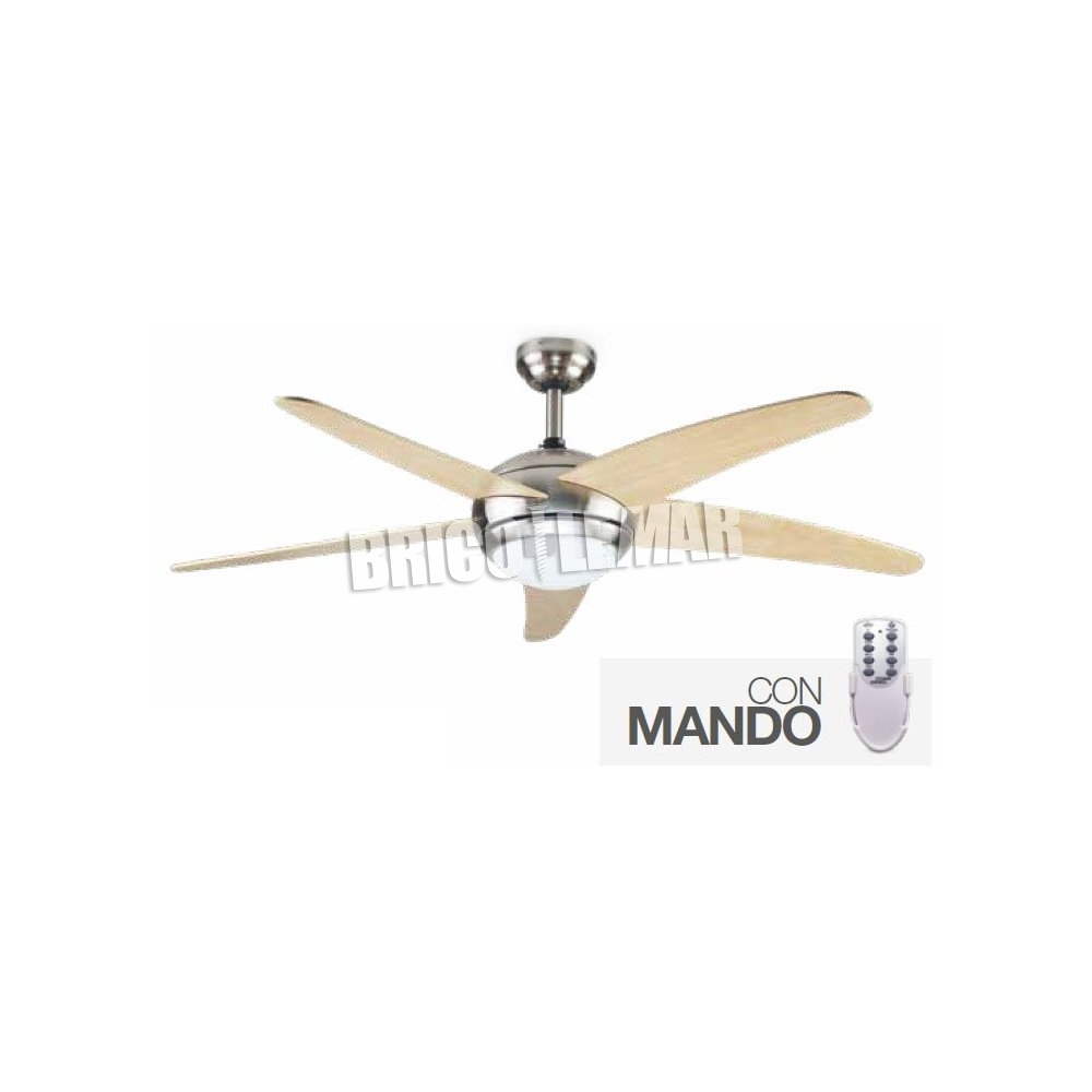 5 Blade Ceiling Fans Wood Light Control E14 60w 60w Evolution Has Gsc