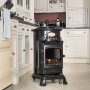 Flame gas stove 3kW Real Black Provence