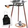 Kit paellero 35cm Garcima + paellera 40cm + paellero + regulator and hose legs Kabra