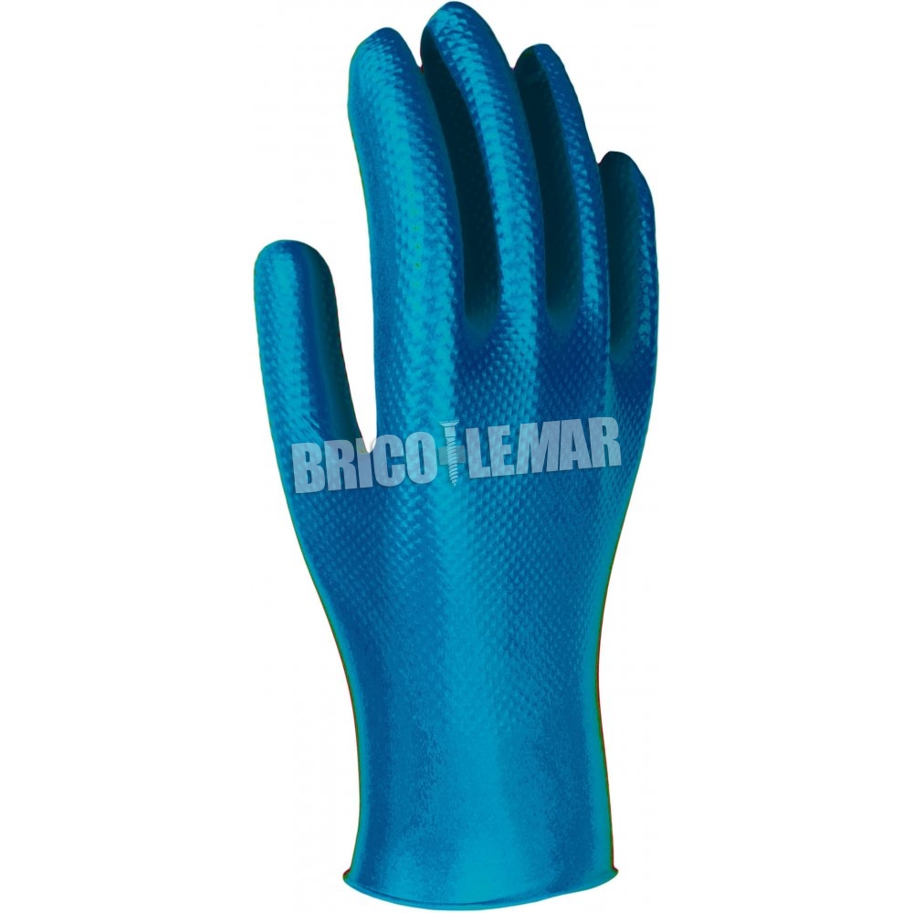 blue hospital gloves