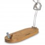 Collapsible metal support Jamonero Swivel / bamboo 3 Claveles