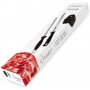 Rotatable support Jamonero Collapsible metal / long bamboo + set ham knife, and covers Chairá Ham 3 Claveles