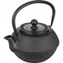 Tea set of cast iron black 1,20lt and reposateteras plane Ibili