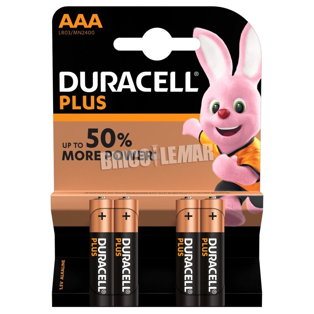Alkaline Batteries Duracell Duracell Original AAA LR03/MN2400-4 Pack 5000394058637 