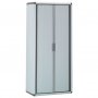 Easy Roll cabinet resin AP02 4 shelves sliding doors 79x39x164 gray Maiol