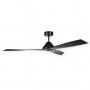 Ceiling Fan 3 winged black wood matte 52 "45W with remote GSC Evolution