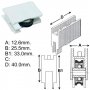 INASA plastic wheel bearing box 12 units Cufesan 3053