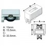 ENDASA plastic wheel bearing housing 12 units Cufesan 3051