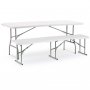 Set of folding table folding bench 1820x740x745mmy polyethylene 1830x430x250mm GSC Evolution
