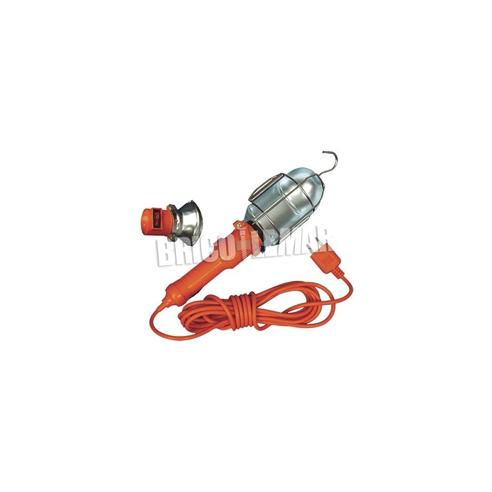 Portable workshop lamp with cable 10m 230v 