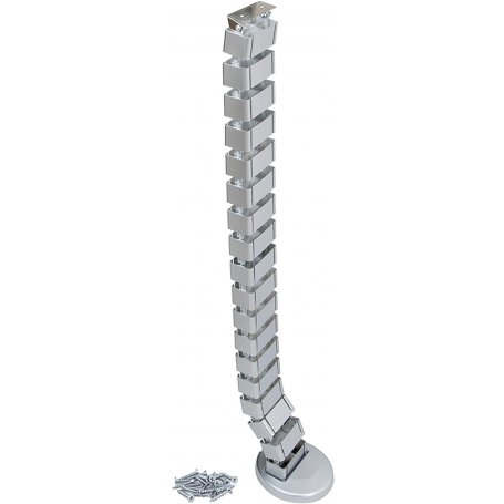 Plastic grommet articulated column gray metallic Pipe 4 Emuca