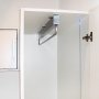 removable hanger cabinet 800mm steel and plastic gray metallic Emuca