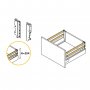 Kit kitchen drawer Vantage-Q 204mm height 350mm depth with steel rails white Emuca