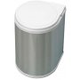 Recycling bin 13L for fixing kitchen door module, automatic lid opening Inox Emuca