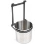 Kitchen cutlery with bucket hanging chrome steel Titane anthracite gray Emuca