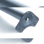 Game table 4 legs ø60mm for satin nickel steel adjustable 710-730mm Emuca