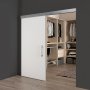 System for sliding doors hung wooden anodized aluminum soft close 80kg Emuca