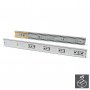 5 sets of drawer runners soft lockdown extraction 45x300mm Galvanized Emuca