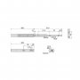 5 sets of drawer runners soft lockdown extraction 45x300mm Galvanized Emuca