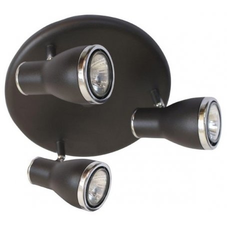 3 halogen ceiling light bulbs 3x50W GU10 Black GSC Evolution