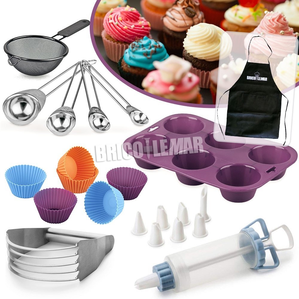 Ibili 4 Piece Cookies and Cupcakes Decorating Kit 