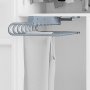 Removable left trouser cabinet mounting steel and plastic metallic gray Emuca