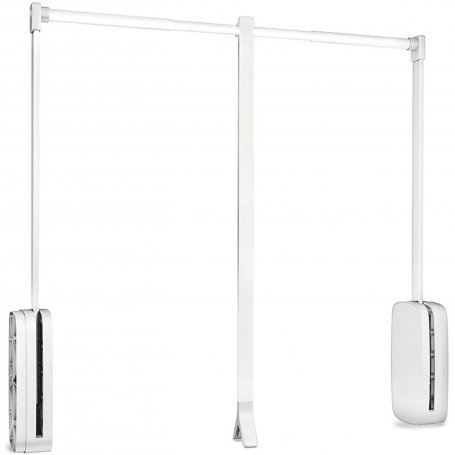 folding hanger adjustable 600-830mm cabinet 12 Kg steel white Emuca