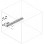 Corbatero removable lateral anodised aluminum and plastic Emuca