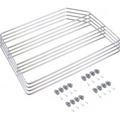 Set of 4 dividers for chrome steel cabinets and shelves Emuca