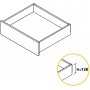 Kit Concept kitchen drawer height 138mm depth 400mm close mild steel anthracite gray Emuca