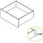 Kit Concept kitchen drawer height 185mm depth 350mm close mild steel anthracite gray Emuca