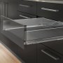 Kit drawer Vertex kitchen or bathroom 500mm 93mm to 600mm height steel anthracite module Emuca