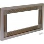 600mm plastic microwave module frame satin nickel Emuca