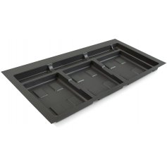 Base module kitchen drawer 900mm plastic containers anthracite gray Emuca