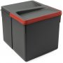 Container kitchen drawer height 216mm anthracite 12L Emuca
