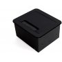 Multi Table 2 USB + 1 +1 HDMI plug EU 145x130mm black steel and aluminum Emuca