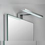 Apply LED bathroom mirror 450mm 7W 6000K IP44 aluminum and plastic chrome Emuca