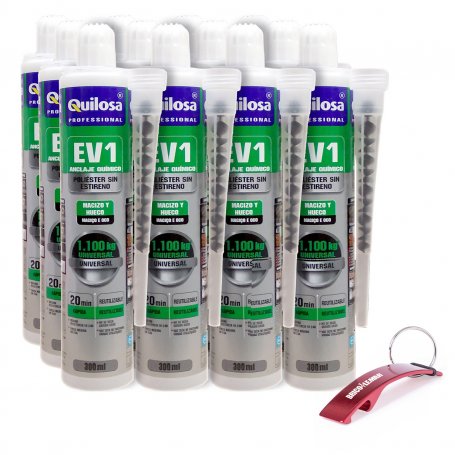 Chemical anchoring EV1 Quilosa Styrene polyester 300ml box 12 units