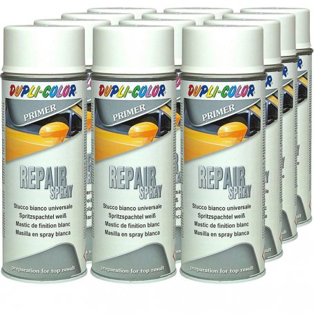 Professional paint spray cans white filler 12 400ml Motip