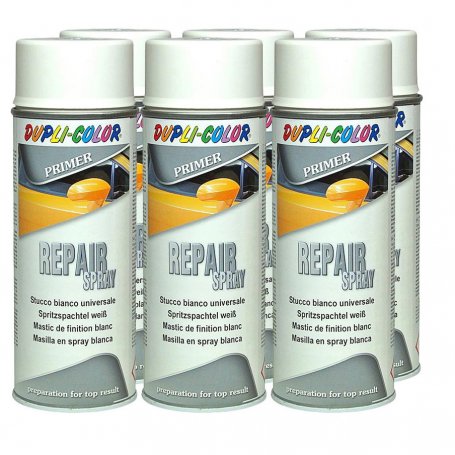 Professional paint spray cans white filler 6 400ml Motip