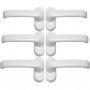 3 sets of 2 white handles Cufesan Model 03120