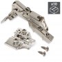 Lot 10 angled hinges close cup Ø35mm smooth opening Euro 165th supplements Emuca