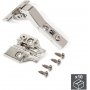 Lot 10 cup hinges X91 Ø35mm angular soft closing arm 45 surcharge Emuca