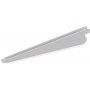 Support for wooden or glass shelf profile paso 32mm 470mm white steel Emuca